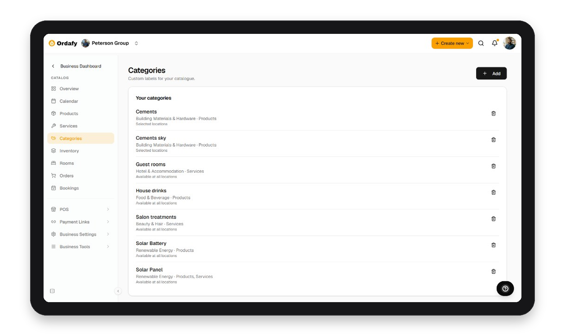 Categories