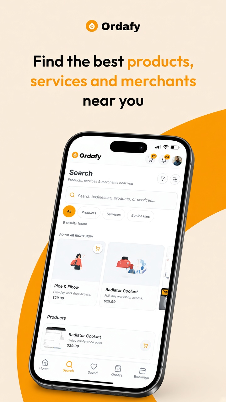 Search on Ordafy